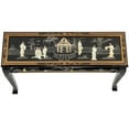 thumbnail image 5 of Oriental Furniture Black Lacquer Hall Table - Royal Ladies, 5 of 6