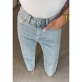 thumbnail image 4 of Vaqueros Fambro Rhinestone Baggy Y2K de cintura alta y pierna recta, 4 of 5