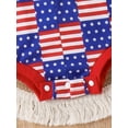 thumbnail image 7 of Suealasg Baby Boys Girls 4th of July Jumpsuit Shorts  Sleeveless Stars and Stripes Print Rompers Overalls 6M 12M 18M 24M 3T 4T Toddler Independence Day Clothes, 7 of 7