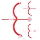 thumbnail image 1 of KAKOWELY juegos de arco y flecha de Cupido, accesorio para disfraz de Cupido de San Valentín, accesorio para Halloween, linda flecha y arco pequeños, accesorios para fotos de cosplay para fiestas., 1 of 5