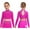 Hot Pink, variant on iixpin Big Girls Hip Hop Streetwear Sparkling Jazz Dance Crop Tops Mock Neck Cheerleading Dancing Clothes Hot Pink 10