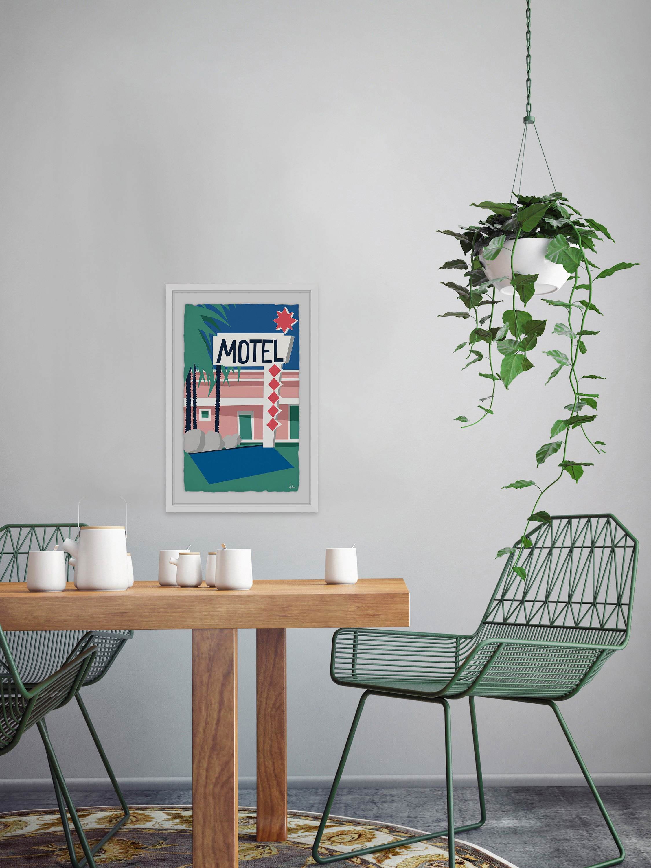 Motel II Framed Painting Print