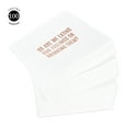 thumbnail image 3 of Koyal Wholesale White with Rose Gold Foil So Are We Eating Our Feelings Or Drinking Them? 5" Cocktail Napkins, 100-Pack, 3 of 5