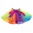 thumbnail image 1 of Baby Pettiskirt Dancewear Colorful Dancewear Princess Ballet Rainbow Tutu Skirt Girls Rainbow Tulle Mini Dress, 1 of 9