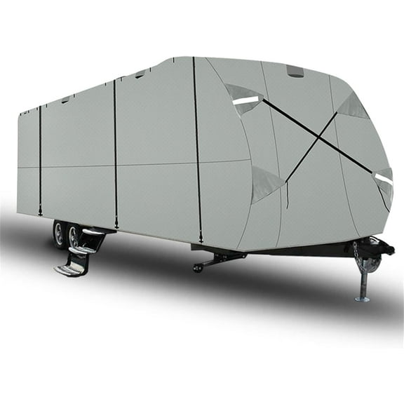 Waltyotur Travel Trailer RV Cover For 18'-20' Camper Waterproof Anti-UV Non-Woven Fabric