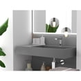 thumbnail image 7 of Castello USA Inc Juniper 36" Right Basin Stone Bathroom Sink in Matte Gray, 7 of 7