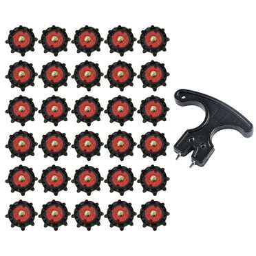 30x Golf Shoe Spikes TPU Materials for Comfort Support Gripping Ability Dual Hardness Construction