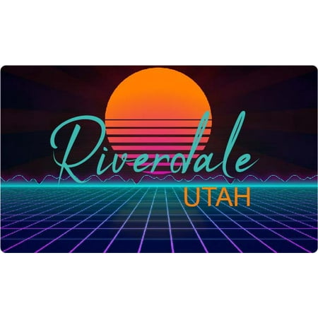 

Riverdale Utah 4 X 2.25-Inch Fridge Magnet Retro Neon Design
