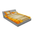 thumbnail image 2 of Ambesonne Fall Fitted Sheet & Pillow Sham Set, Fallen Leaves Rustic Style, Queen, Pale Coffee Marigold, 2 of 2
