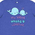 thumbnail image 4 of Inktastic My Yaya Whale-y Loves Me Youth T-Shirt, 4 of 5