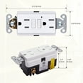 thumbnail image 5 of Faith 15A GFCI Outlets, Slim, Tamper-Resistant GFI Duplex Receptacles with LED Indicator, Self-Test Ground Fault Circuit Interrupter with Wall Plate, ETL Listed, White, 10 Pack, 5 of 6