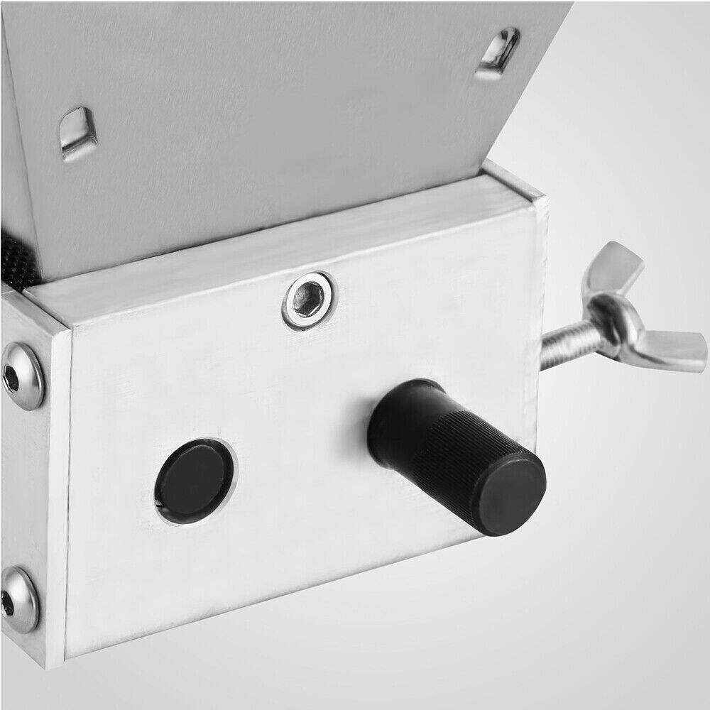 4L Manual Grain Crusher Roller Grain Mill Adjustable Low Speed Drill Corn Crusher Machine Grinder Grinding Machine Silver