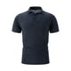 thumbnail image 1 of Playera Elvqul para Hombre Azul Marino Casual Elástica Estampado Manga Corta con Solapa, 1 of 2