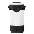 thumbnail image 4 of FAIWAD Womens Vests Sleeveless Fleece Jacket Color Block Zip Hoodie Outerwear Fall Winter Plus Size Coat, 4 of 5