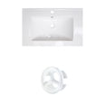 thumbnail image 1 of American Imaginations 23.75-in. W 1 Hole Ceramic Top Set In White Color AI-20772, 1 of 1