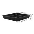 thumbnail image 3 of 2Pcs Plant Saucer Square Planter Saucer Plastic Plant Tray Planter Drip Trays for Flower Pot_i*, 3 of 3