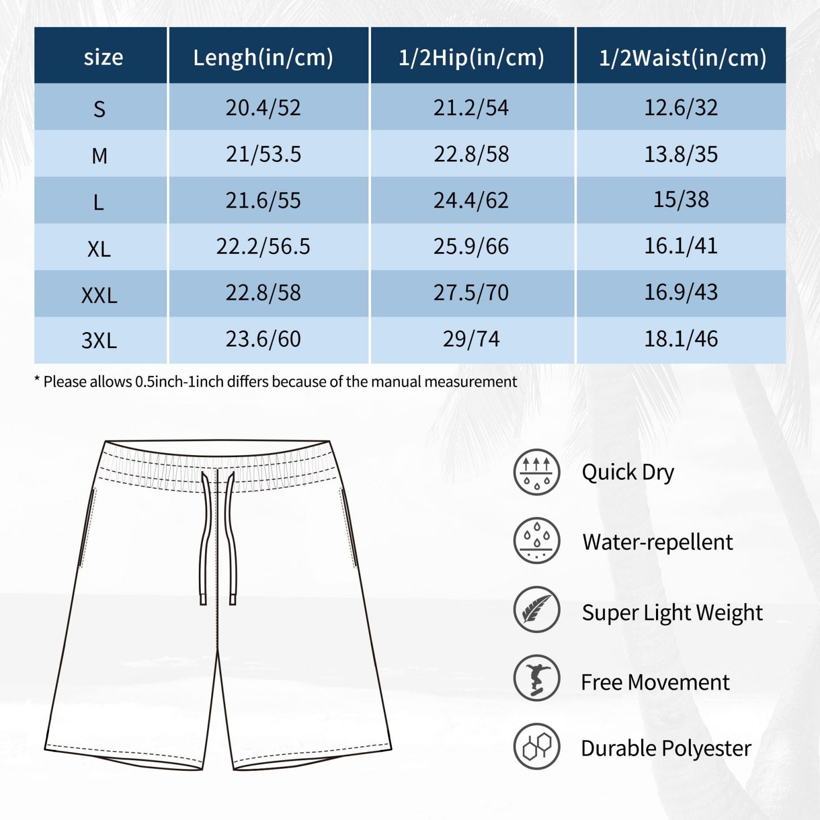Vsdgher Black And White Shark Men's Beach Shorts, Surfing shorts, Swim trunks, Quick Dry Swim Trunks for Surfing Beach Fun -Large