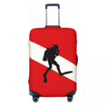 thumbnail image 1 of Custom Scuba Diving Travel Luggage Cover Washable Dive Diver Quote Suitcase Cover Protector Fit 18-32 Inch, 1 of 1