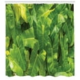 thumbnail image 2 of Ambesonne Philodendron Shower Curtain, Photo of Tropic Botany, 69"Wx84"L, Yellow Olive Green, 2 of 2