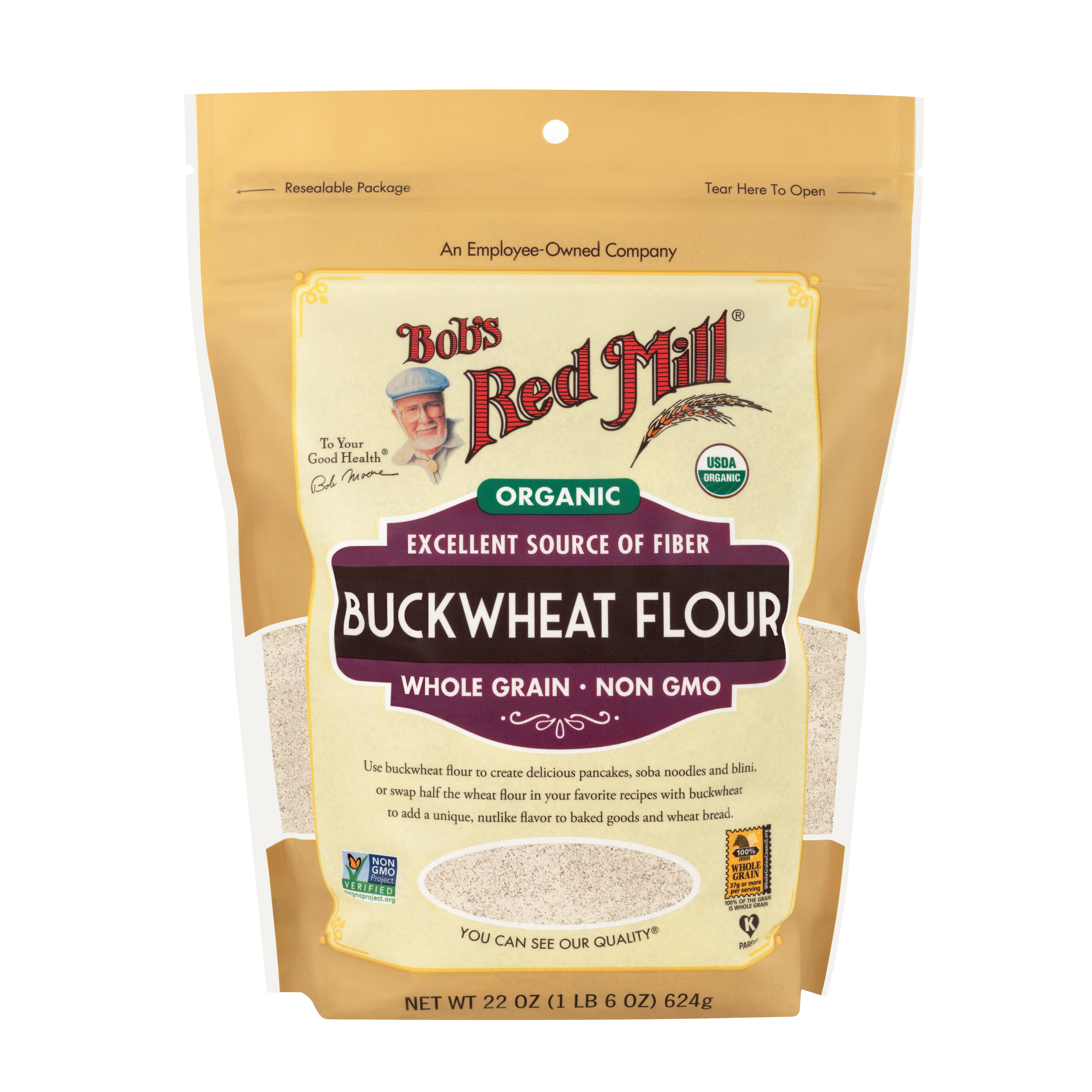 Bob's Red Mill Organic Buckwheat Flour, 22 oz