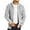 Light Grey, variant on Dellytop Mens Shawl Neck Cardigan Sweater Cable Knit Zip Up Closure With Pockets Winter Jacket