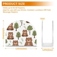 thumbnail image 3 of Acrylic Clear Cocktail Napkin Holder 2 Pack 4.1x4.9x2 inch Cute Bear with Tree, 3 of 9