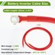 thumbnail image 4 of Cables de batería de inversor de 2 AWG de 3/8" Lug, cobre estañado, 1 pieza, rojo, 5.5 pies, 4 of 7