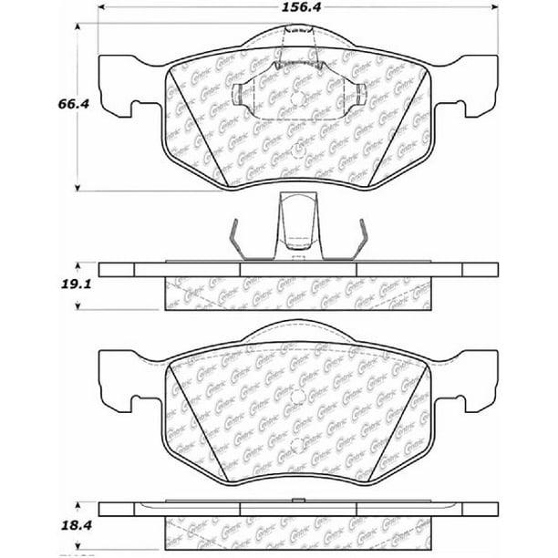 Go Parts Oe Replacement For 2001 2007 Ford Escape Front Disc Brake Pad Set For Ford Escape Walmart Com