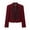 Wine 08, variant on Karymi Rain Coats for Women Stand Collar Military Style Cropped Blazer Jacket, Slim Fit Long Sleeve Gold Button Braided Trim Decorative Short Suit Coat Going Out Tops for Women