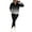 Black Gradient, variant on Two Piece Outfits For Women Jogging Suits Casual Sweatsuits Jogger Long Sleeve Pullover Hoodie Pull On Elastic Band Pants Sets With Pockets