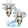 thumbnail image 1 of Colador desplegable universal Hibbent para lavabo de baño, 2 unidades, 1 of 9