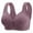 #233-Purple, variant on Censtreet Women's Comfort Front-Close Wireless, Seamless Cooling T-Shirt Bra Plus Size Everyday Bra