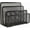 Black, variant on BZUEPRS Desk Mail Organizer, Office Small Letter Sorter Desktop File Organizer Metal Mesh with 3 Vertical Upright Compartments, White 1 Pack