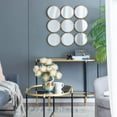 thumbnail image 3 of A&B Home 9 Mirror Piece Wall Decor - Circle Wall Mirror with Gold Metal Frame, 27" x 27", 3 of 5