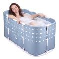 thumbnail image 3 of SUSUchens  Collapsible Portable Family Soaking Tub for Adults,45" Large Foldable Bathtub for Shower Stall,Non-inflatable Spa Tub for Hot, Ice Bath,No Installation Required (Grey), 3 of 10