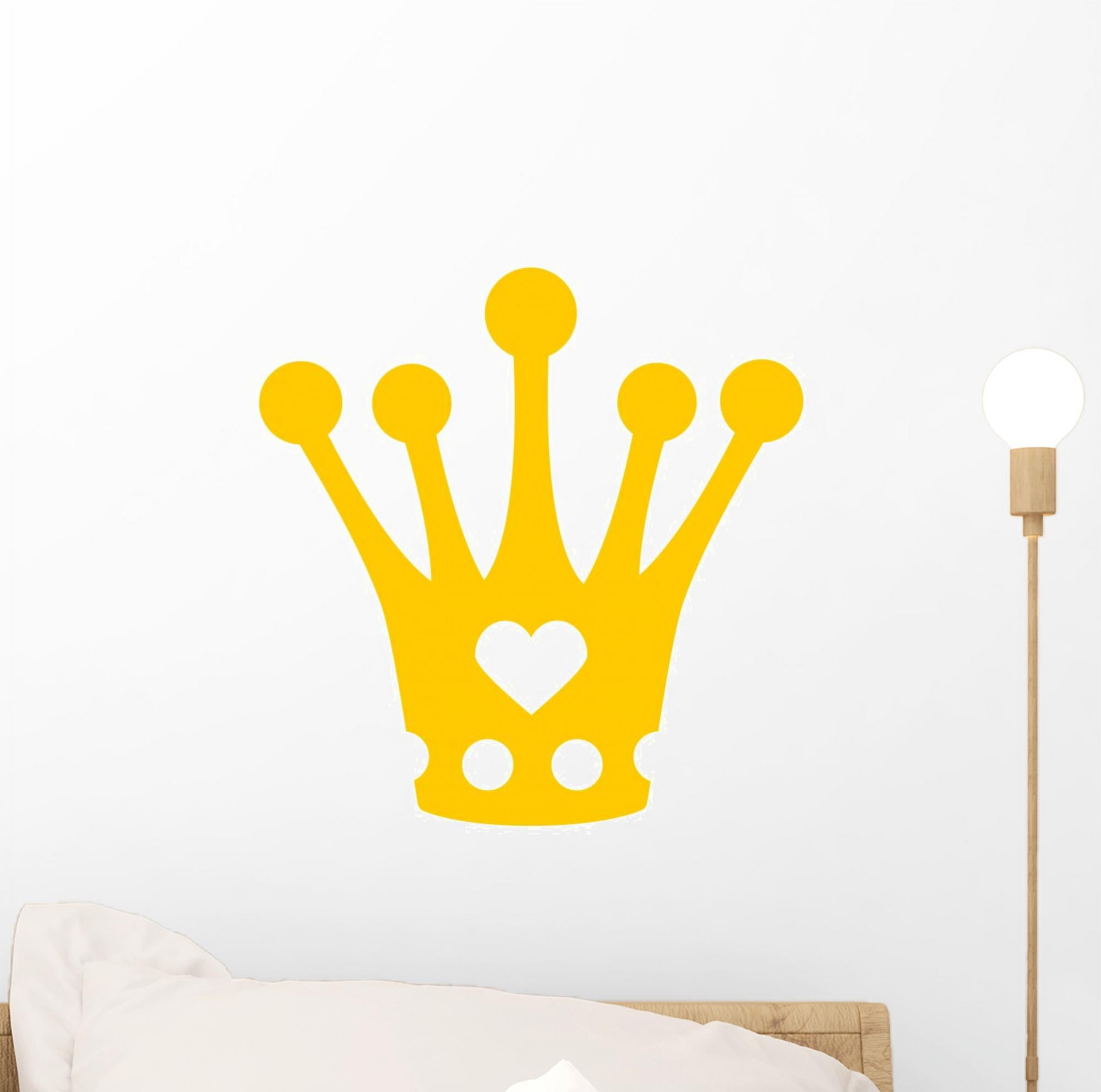 Crown for Little Princess Wall Decal Wallmonkeys Peel and Stick Decals