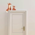 thumbnail image 4 of Hometravel 2025 Wooden Fox Family Door Topper, Handcrafted Door Frame Decor with Mama and Baby Design, Whimsical Animal Statue for Entrance, Home, Gift, 4 of 9