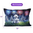 thumbnail image 4 of Happy New Year Bichon Frise Family Cheer Winter Midnight Firework Pillow Cushion Double Sided Bichons Dog Lovers Gifts Idea Throw Pillow - 02025, 4 of 4