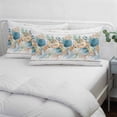 thumbnail image 4 of Vintage Beach Coastal Pillow Protectors with Zipper Standard Size, Nautical Shell Starfish Coral Summer Soft Brushed Microfiber Breathable Throw Pillow Covers, Pillowcase for Couch Sofa 20"x26", 4 of 9