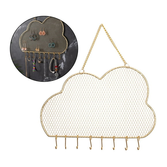 Perchero Perchero para joyas Paneles dorados Anillos Pulseras Creativo 1 piece Accesorios Ganchos Colgante Almacenamiento de joyas en apariencia de Colco estante de la joyería
