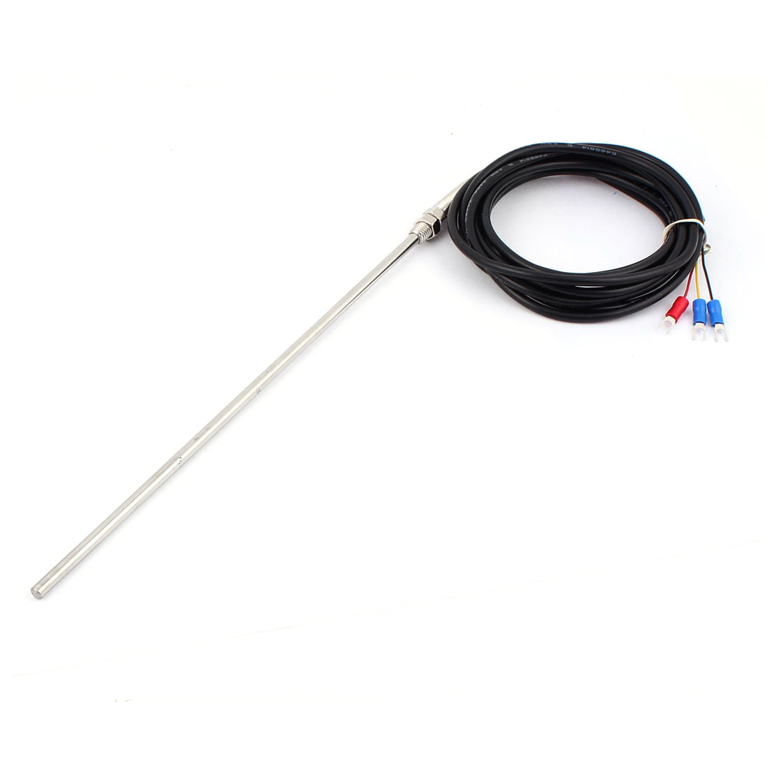 Pt100 Temperature Sensor Probe 1 Meters Cable 6mm Hole Thermocouple 