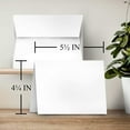 thumbnail image 5 of Blank White Greeting Cards with Envelopes Set - Great for Business, Wedding Invitations, Bridal and Baby Shower, Holiday and Birthday Cards | 80lb Cover (216gsm) | 4.25" x 5.5" (A2) | Bulk Pack of 50, 5 of 5