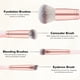 thumbnail image 5 of DUAIU Set de 2 Pinceles Doble Cabeza - Brochas Kabuki y Rubor, Base y Sombra - Brochas Sintéticas Premium para Maquillaje Facial (Rosa), 5 of 6