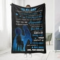 thumbnail image 6 of Hxoliqit Grateful Love Birthday Gift Throws Blankets Happy Father's Day Present For Sofa Super Cozy Lightweight Father Gifts Idea Warmer Mat Home Textiles Daily Supplies Home Decoration, 6 of 7