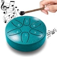 thumbnail image 4 of Melody-Rich Waterproof 6-Note Steel Tongue Rain Drum - Outdoor Garden Chime Aesthetic Instrument for Family Friends & Yard Decor, Perfect Year of The Horse & Garden Necessity, Green, 4 of 7