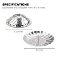 Culinary Fresh Vegetable Steamer Basket for Cooking Foldable