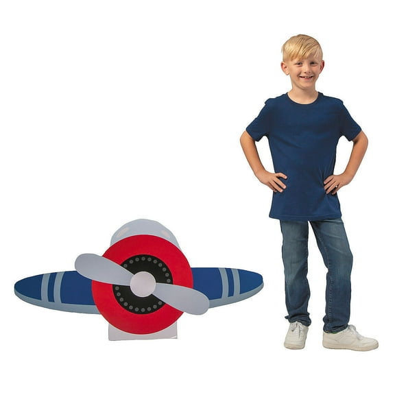 44" x 21 1/2" Airplane Party Cardboard Cutout Stand-Up