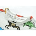 thumbnail image 4 of POPTEM Boys Graphic Tee Dinosaur T-Shirts Short Sleeves Summer Tops Grey 6T, 4 of 7