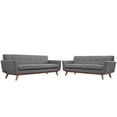thumbnail image 2 of Modway Engage Ensemble de Canapé Moderne en Tissu 2 Pcs avec Causeuse en Gris Expectation, 2 of 7