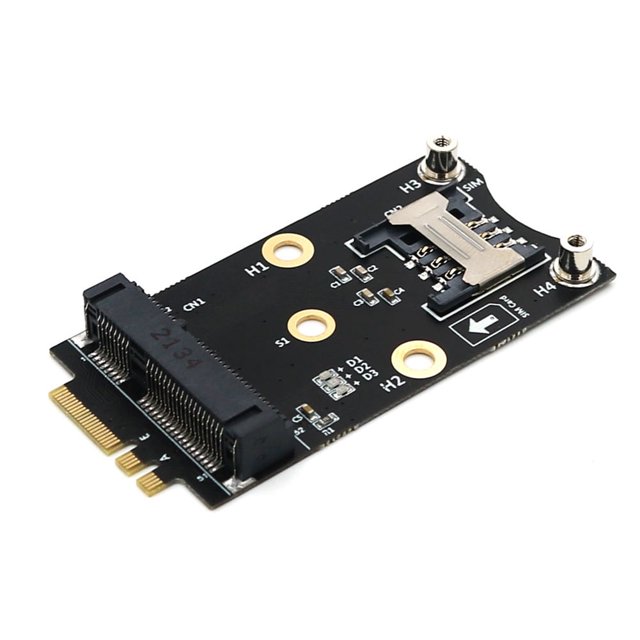 Adaptador Wifi M.2 Mini PCIE Tarjeta de red inalámbrica a M2 NGFF Clave A+E Tarjeta Wifi Raiser con ranura